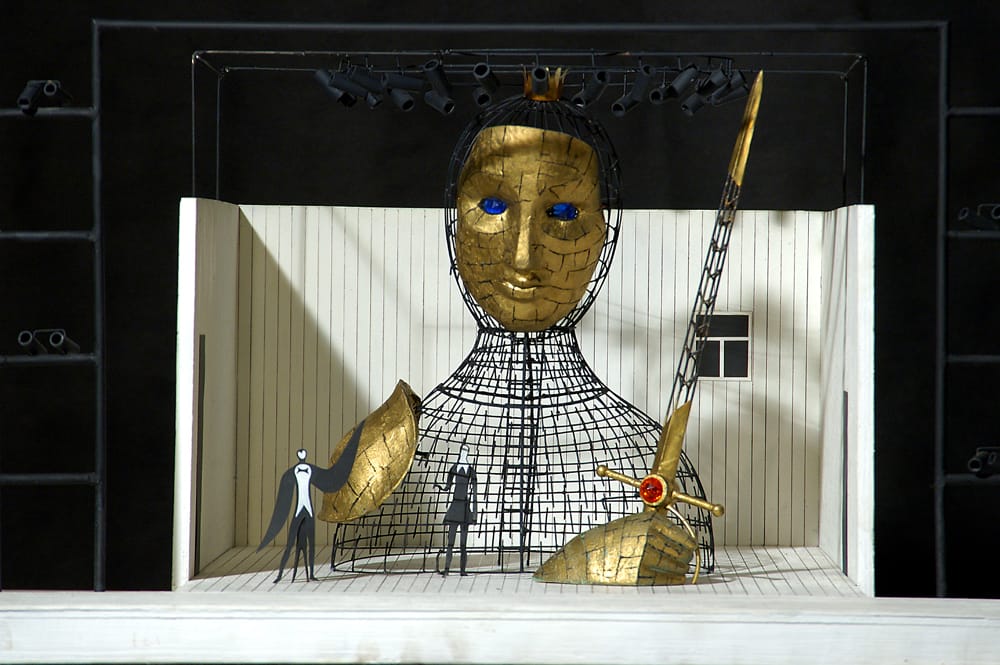 Макет к спектаклю «Счастливый принц» по О. Уальду. 2000 г. МТЮЗ. Режиссер К. Гинкас