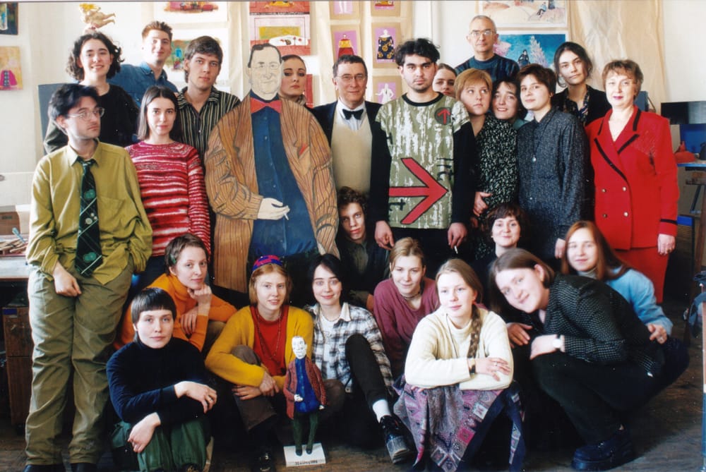 Со своими студентами ГИТИса.