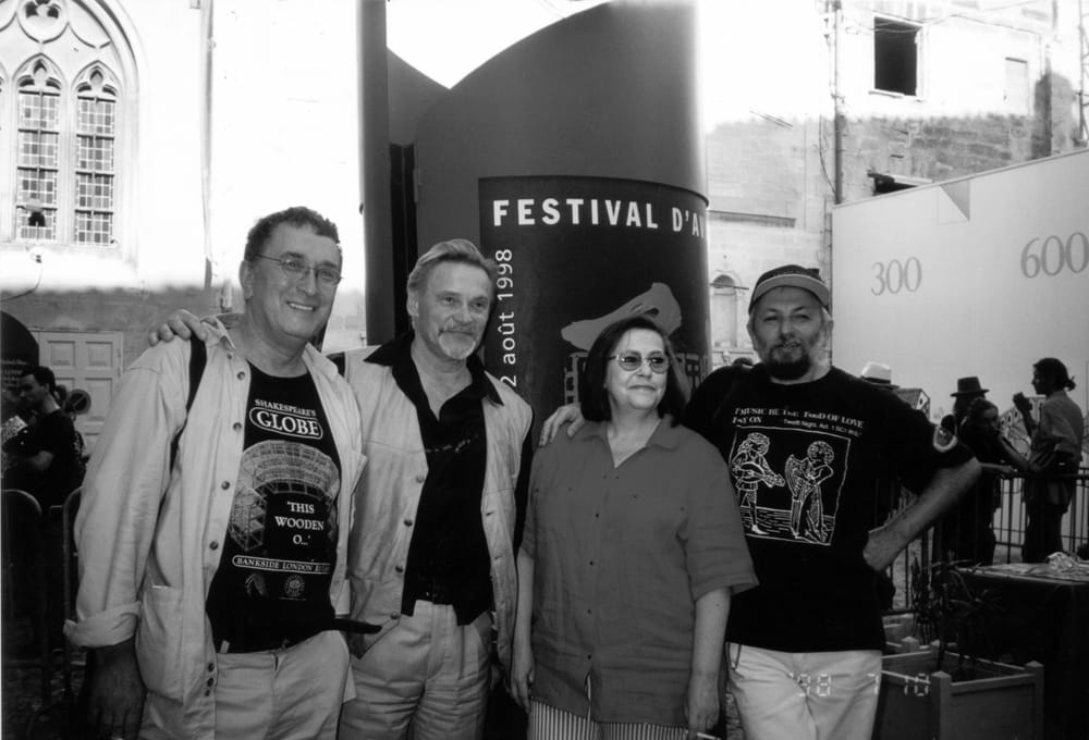 В.Васильев, К.Гинкас, Г.Яновская и С.Б. на Авиньонском кинофестивале, 1998г.