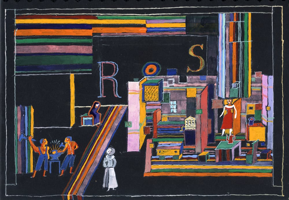 Эскиз к спектаклю «Трамвай желание» Т. Уильямс. 2005 г. МТЮЗ. Режиссер Г. Яновская