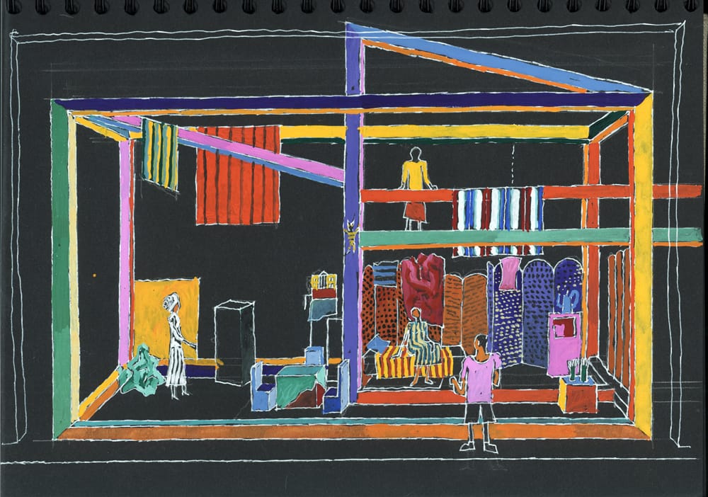 Эскиз к спектаклю «Трамвай желание» Т. Уильямс. 2005 г. МТЮЗ. Режиссер Г. Яновская