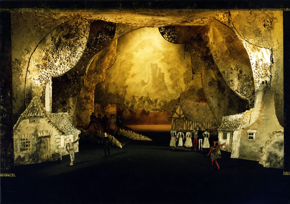 Макет к балету А.Адана «Жизель», 1-й акт. 1997 г., Большой театр России, балетмейстер В.Васильев.