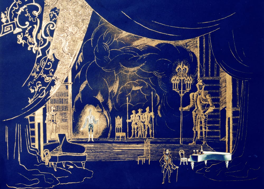 Эскиз к спектаклю «Идиот» Ф. М. Достоевский. 1993 г. Театр «Пикку Лиллан», Хельсинки. Режиссер К. Гинкас.