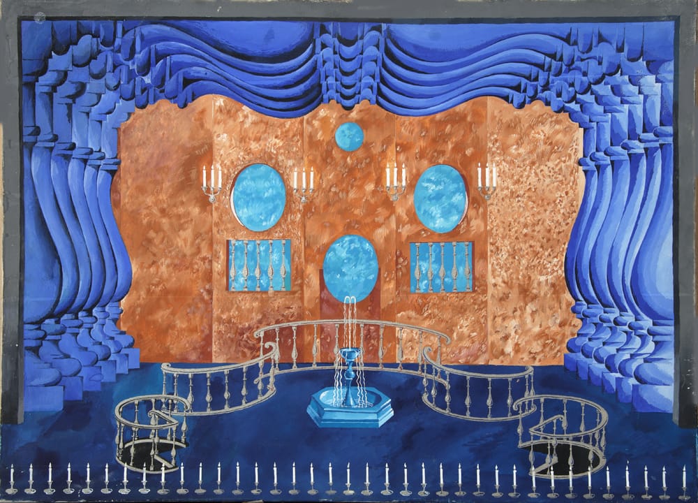 Эскиз к спектаклю Ж. Б. Мольера «Мещанин во дворянстве», 1976 г.