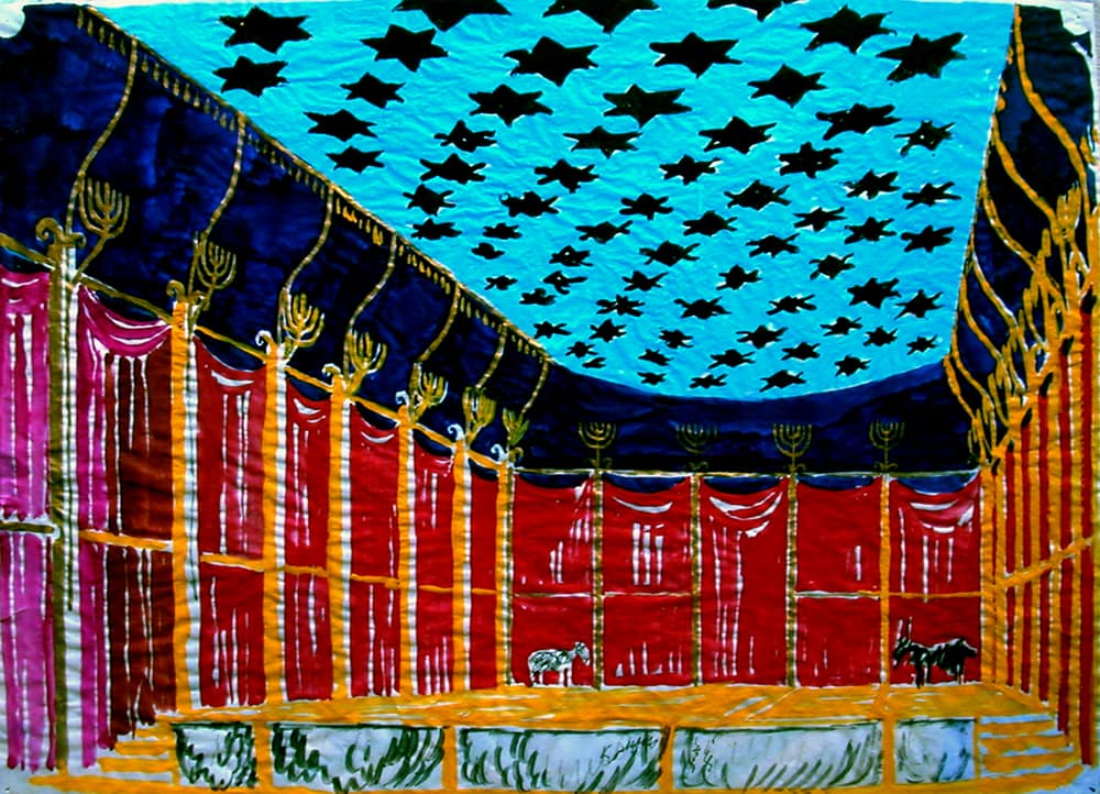 Вариант задника к мюзиклу «Сестра Кери», Р. Паулс, 1983 г.