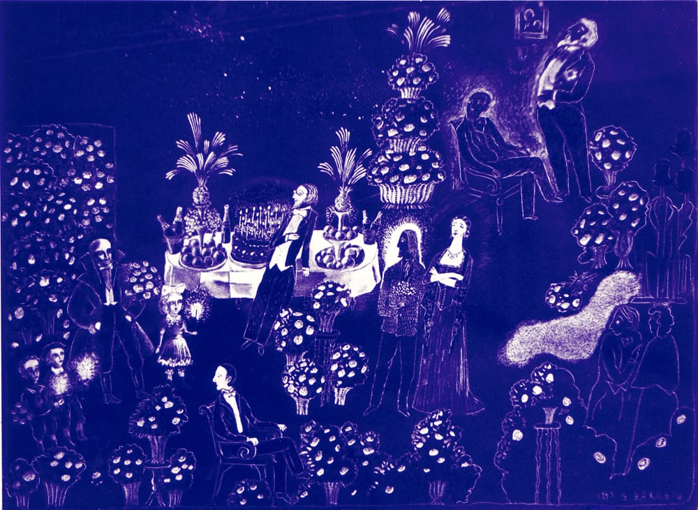 Эскиз к спектаклю «Идиот» Ф. М. Достоевский. 1993 г. Театр «Пикку Лиллан», Хельсинки. Режиссер К. Гинкас.