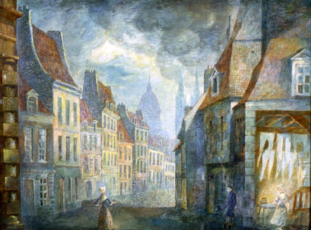 Суперзанавес к оперетте «Катрин» А. Кремера.. 1986 г. Московский театр оперетты. Реж. Е. Радомысленский.