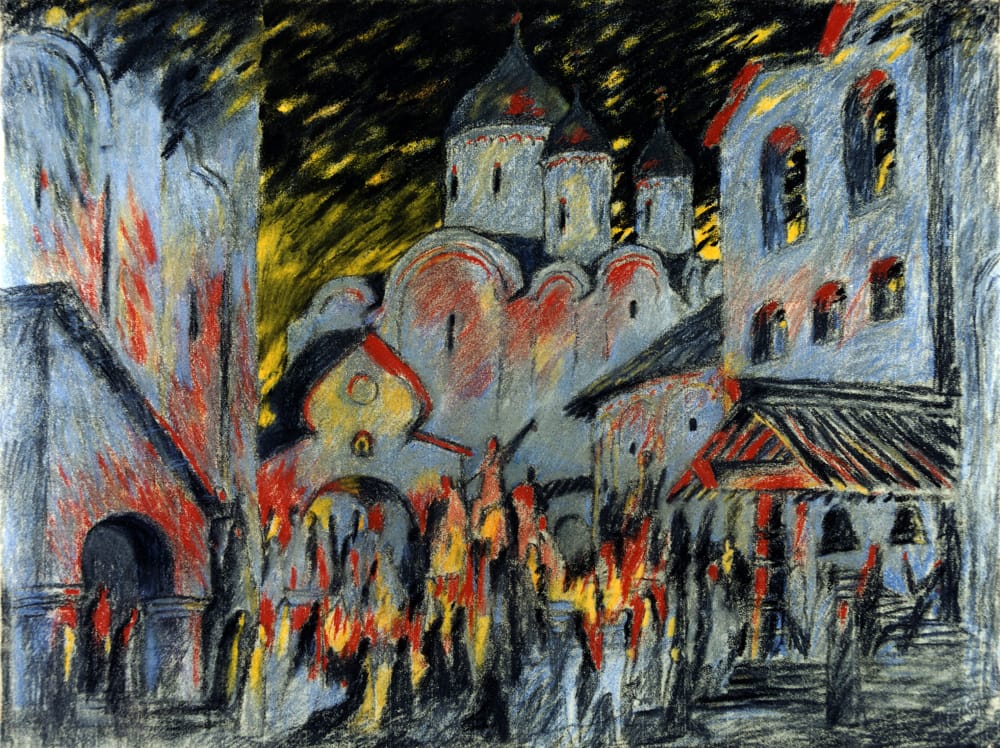 Эскиз к опере «Псковитянка» Большой театр, реж. Ансимов