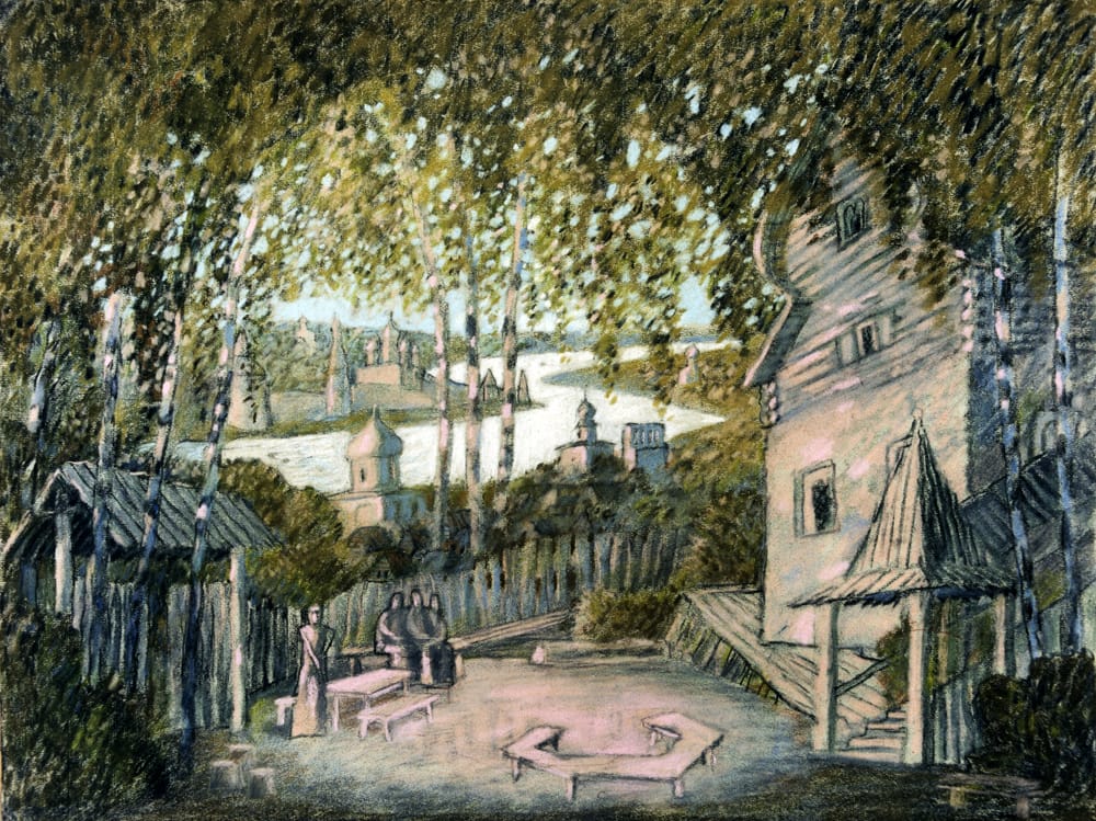 Эскиз к опере «Псковитянка» Большой театр, реж. Ансимов