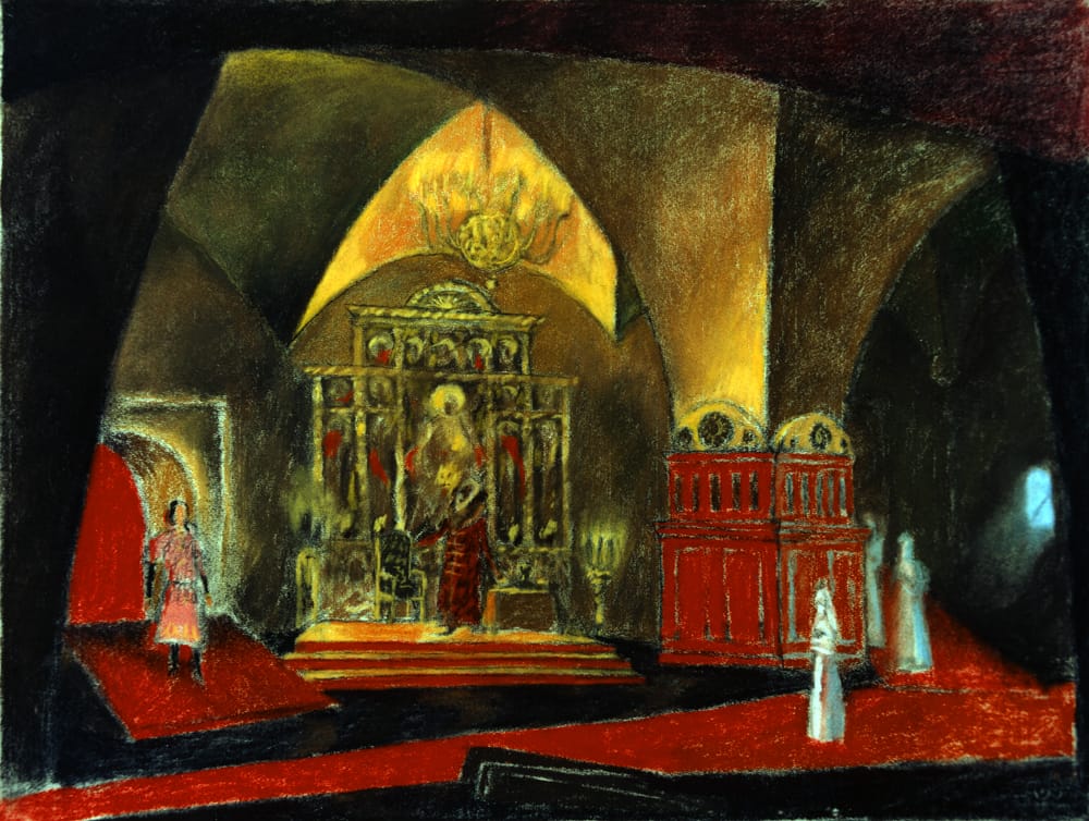 Эскиз к опере «Псковитянка» Большой театр, реж. Ансимов