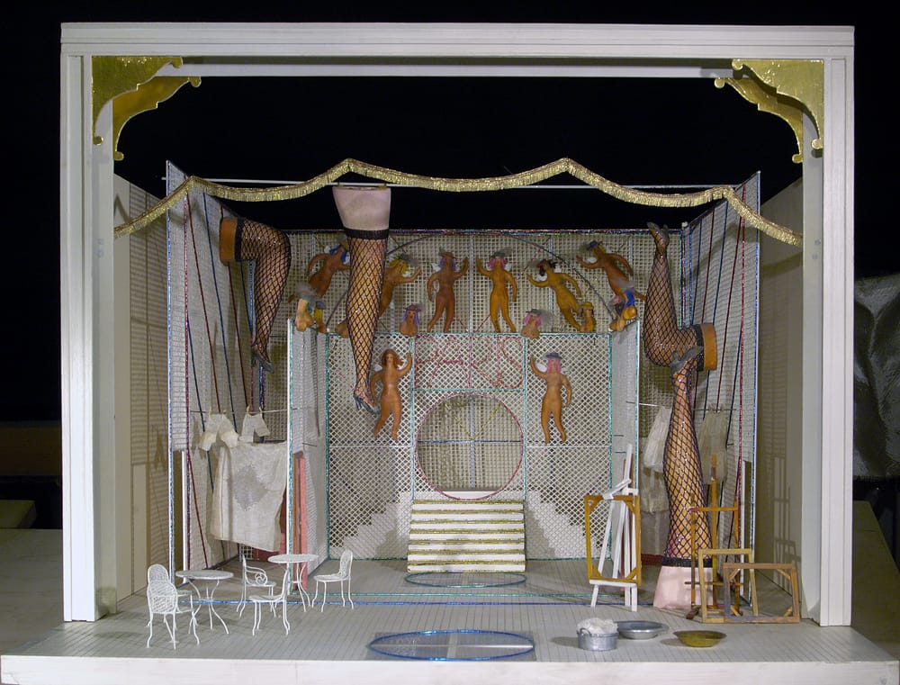 Макет к спектаклю «Канкан», К.Портер. 1996г. МТЮЗ, Шведский драм.театр, г.Турку, Финляндия. Режиссер Г. Яновская