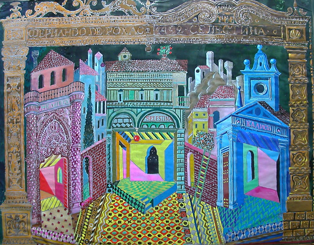 Эскиз к спектаклю «Селестина» Ф. Д. Рохос, реж. Ю. Копылов, Драматический театр, г. Саратов, 1987 г