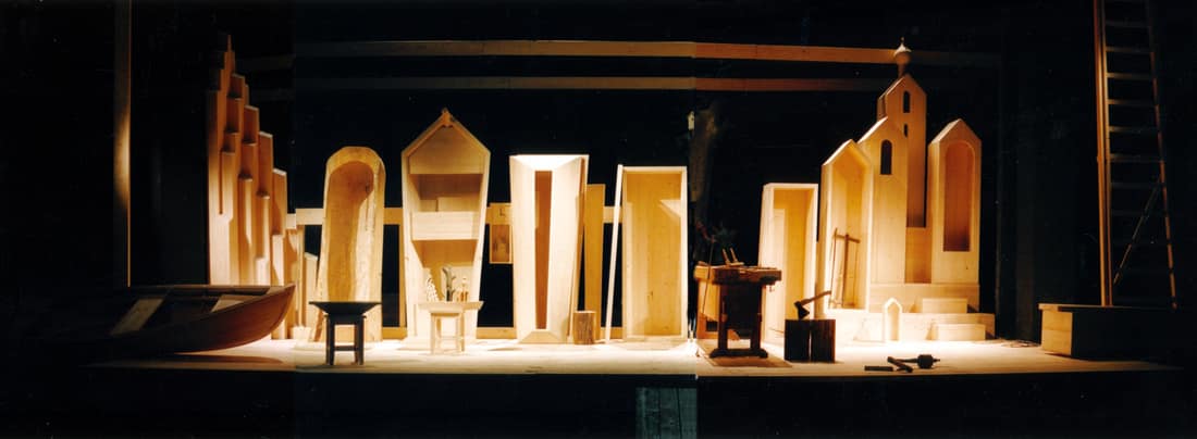 Сцены из спектакля «Скрипка Ротшильда», А.Чехов. 2004г. МТЮЗ. Режиссер К.Гинкас