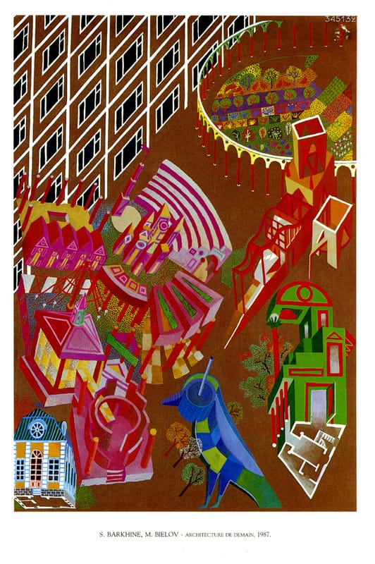 Московский Бумажный Конкурс «Жилище завтра», 1987 г., совместно с М.Беловым.