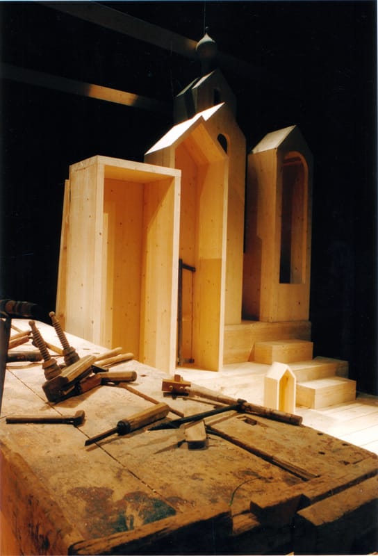 Сцены из спектакля «Скрипка Ротшильда», А.Чехов. 2004г. МТЮЗ. Режиссер К.Гинкас