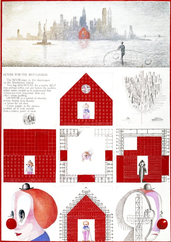 1986г. Японский бумажный конкурс. Дом 300х300х300футов в Нью Йорке. Совместно с М.Беловым.