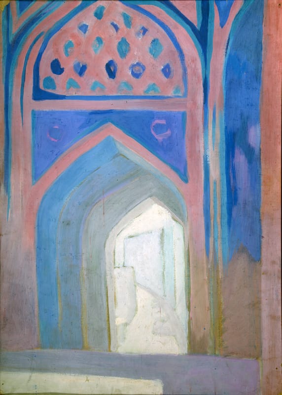 Шах-и-Зинда.73х54 см, карт. темп. 1961 г.