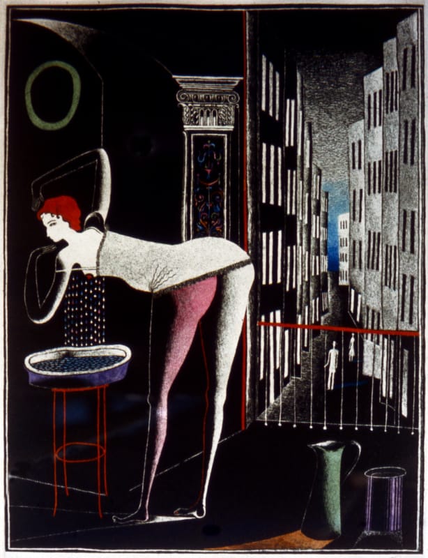 Современная итальянская пьеса. Литография. 5. 1972-73 гг.