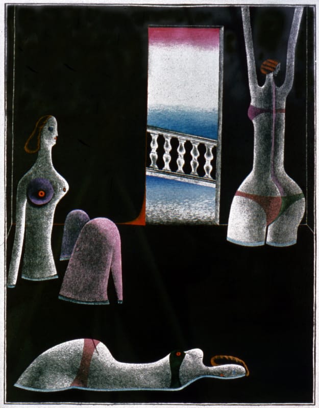 Современная итальянская пьеса. Литография. 2. 1972-73 гг.