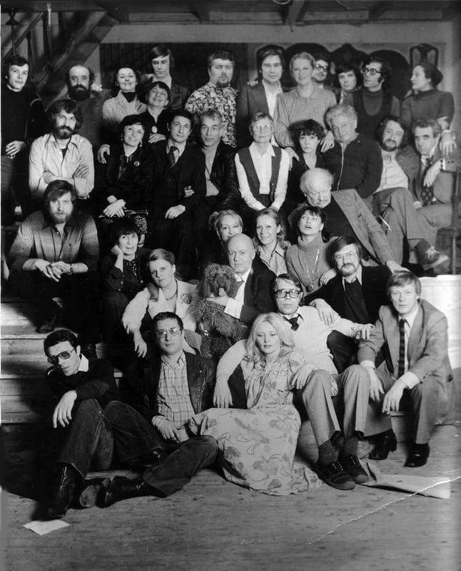 В мастерской у Мессерера, фото В.Плотникова.