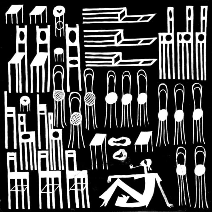 Современные венгерские пьесы. Совм. с М.Аникстом. 1. 1966г. 15,4х15,4 см тонир. бум. гуашь.