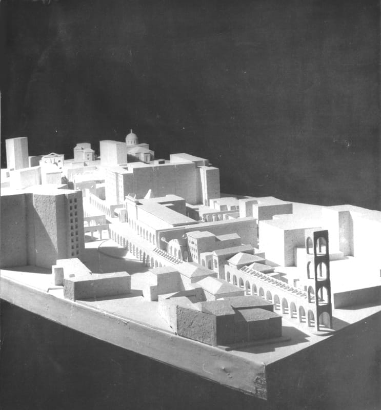 1987г. Реконструкция ул.Щусева. Макет. Совместно с М.Беловым, Е.Солоповым.