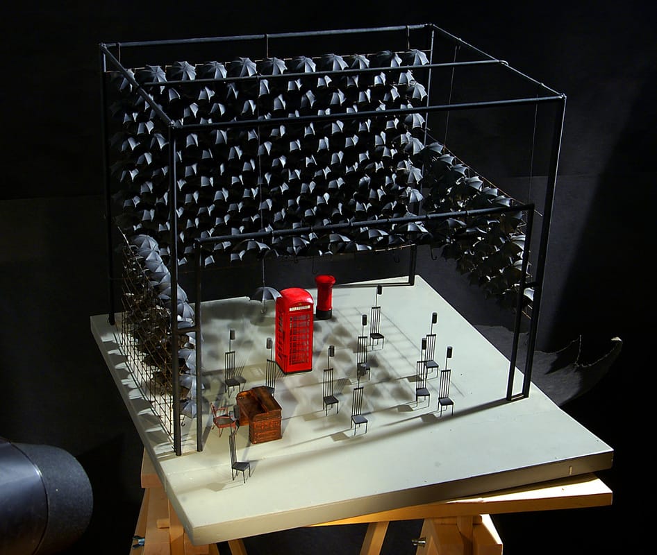 Макет к спектаклю «Свидетель обвинения» А. Кристи. 2001 г. МТЮЗ. Режиссер Г. Яновская